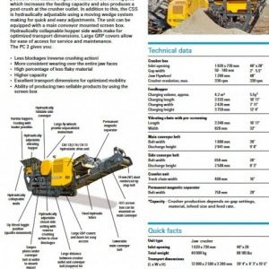 foto 40t kruszarka 250-270t/h szczękowa mobil AtlasCopco PC2 PowerCrusher